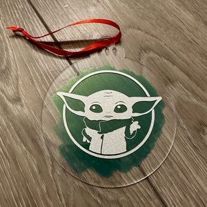NWT Star wars the mandalorian baby yoda inspired Christmas tree ornament